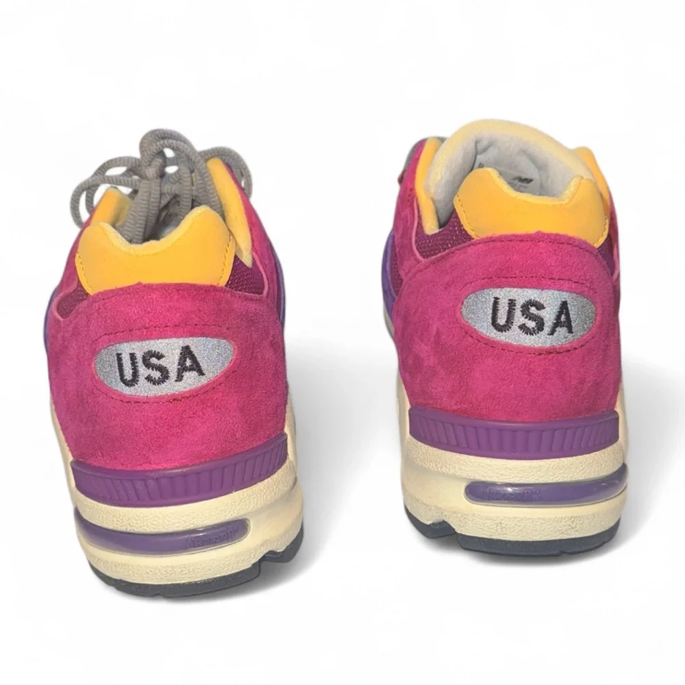 Teddy Santis x New Balance 990v2 Made in USA 'Purple Yellow' - Picture 7 of 9